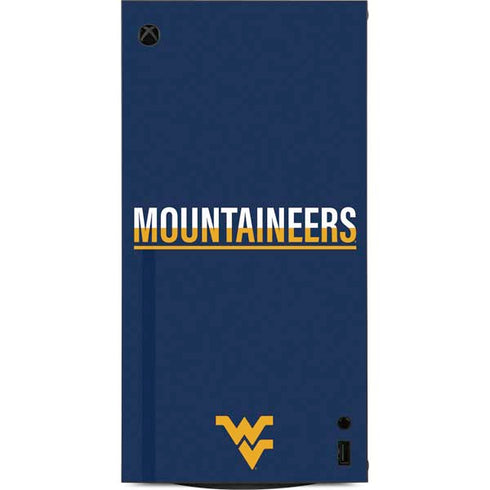West Virginia University Blue Wood Floor XBox Series X Digital Edition Console Skin